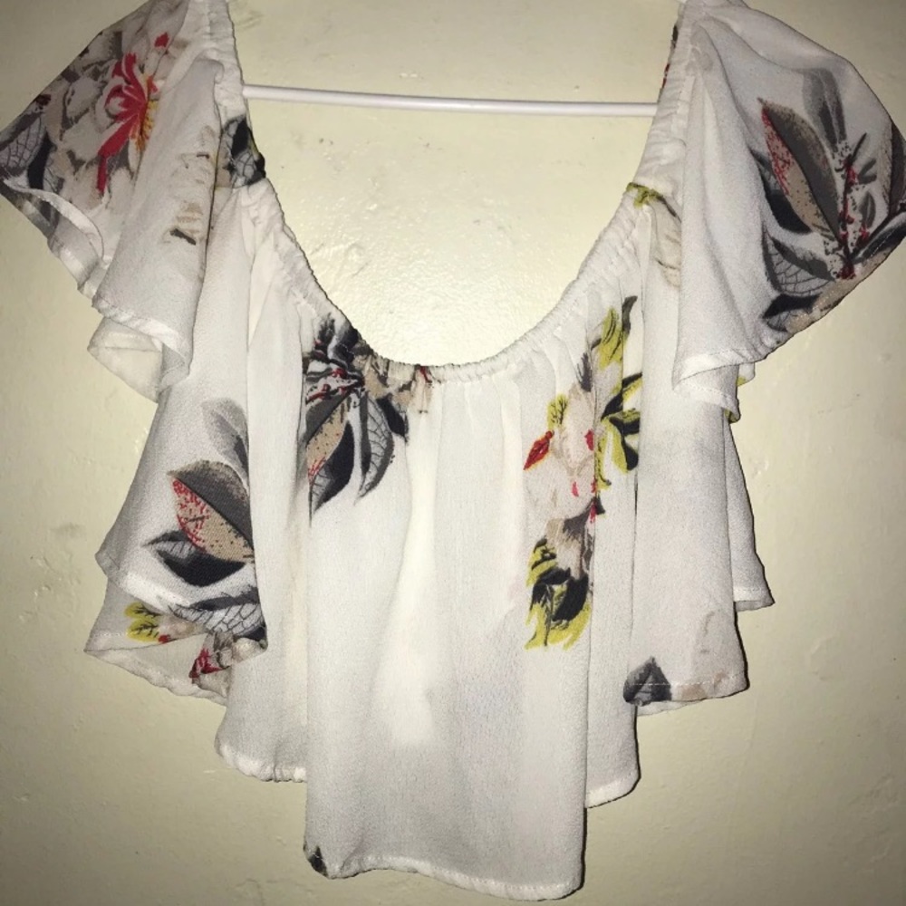 Floral off the shoulder